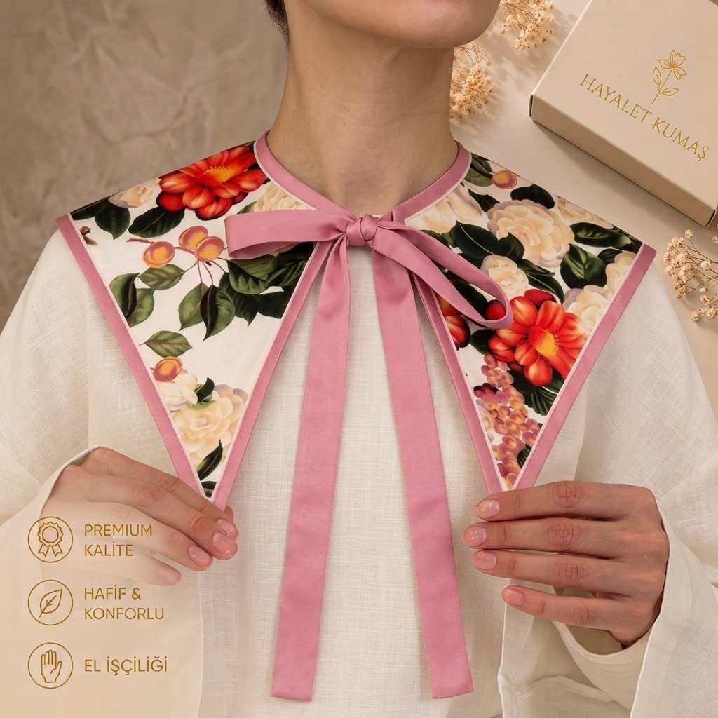 KOREA'N YAKA-Pembe  model